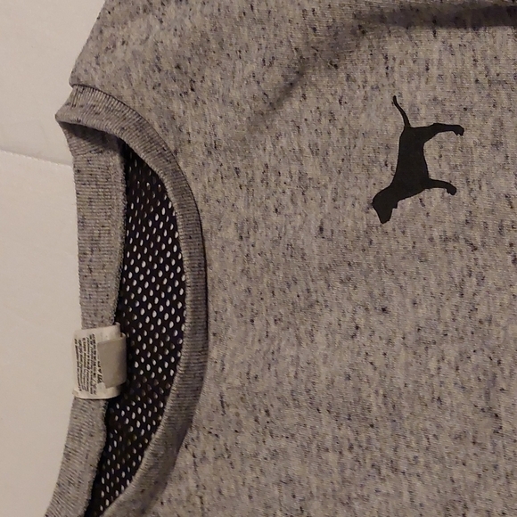 Victoria's secret PINK Black mesh cropped sweatshirt XS Gray - Picture 3 of 6